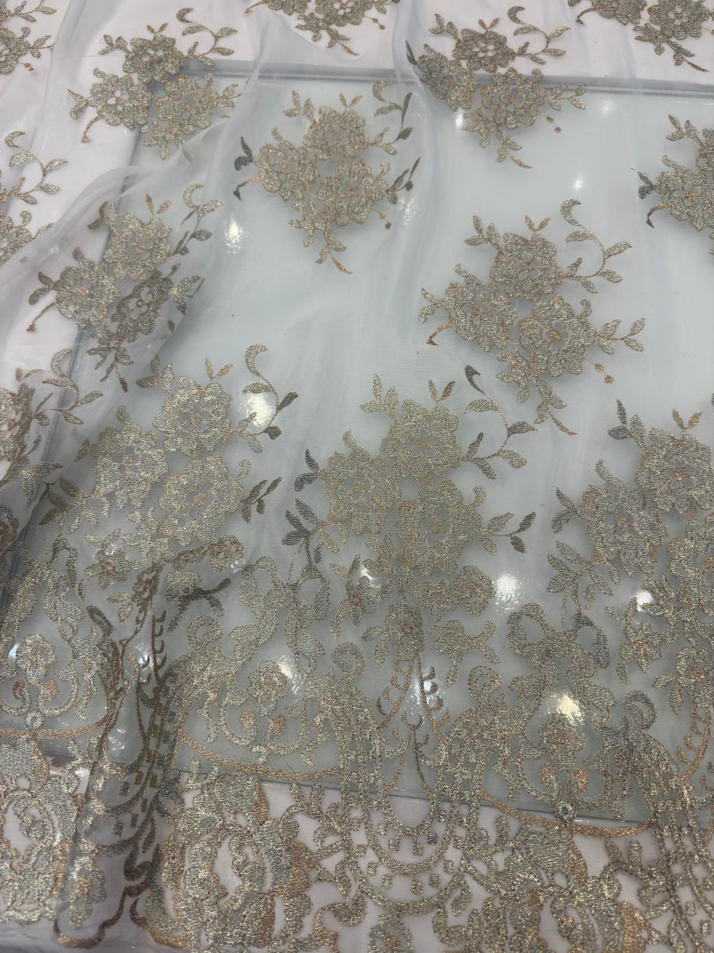 Light grey embroidery