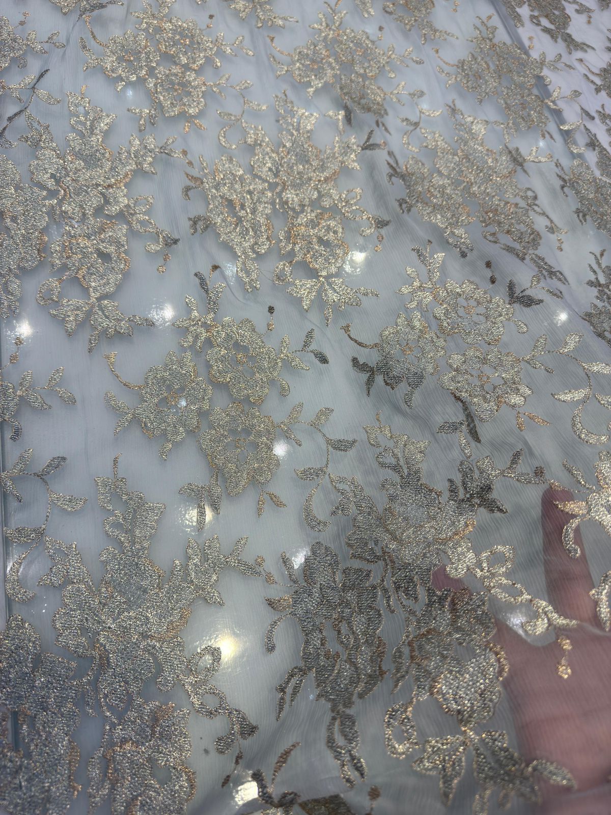Light grey embroidery