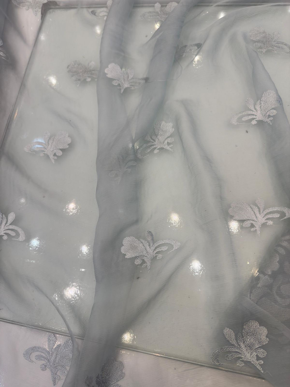 Light Grey Embroidery Shirt  and Dupatta