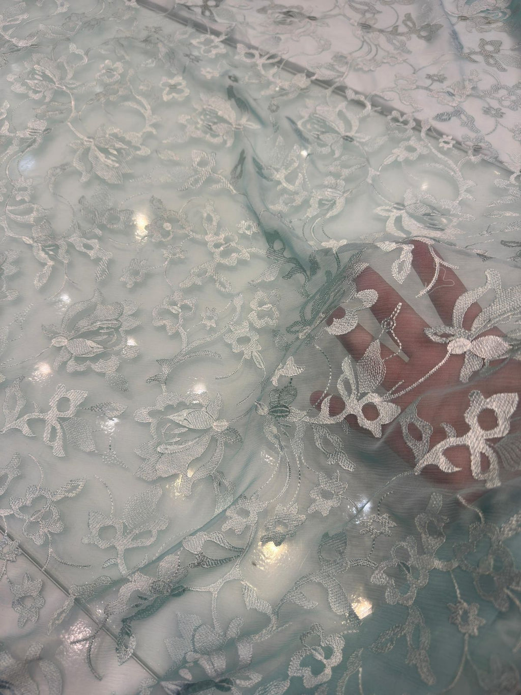 sky blue embroidery shirt and dupatta