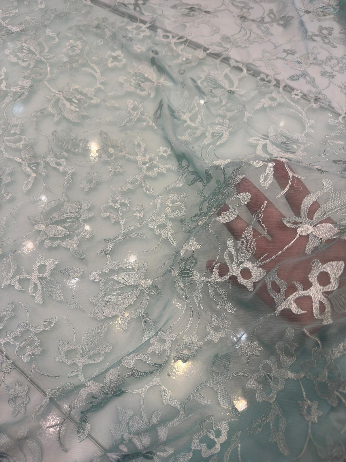 sky blue embroidery shirt and dupatta